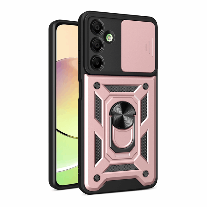 OEM - Galaxy A16/A16 5G Mobilskal Hybrid Armor Camshield - Rosa