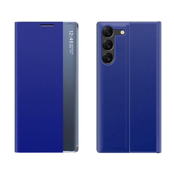 OEM - Galaxy S24 Fodral Sleep View med Flap - Blå