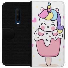 iSecrets - Plånboksfodral till OnePlus 7T Pro med Glad enhörning