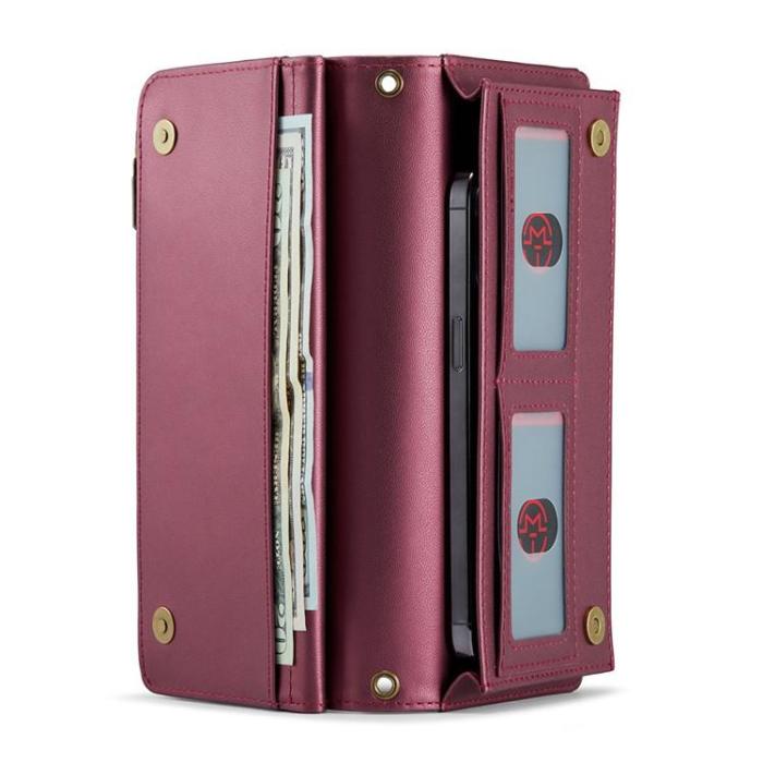 UTGATT - CASEME Me10 Crossbody Väskor Zipper - Vinröd