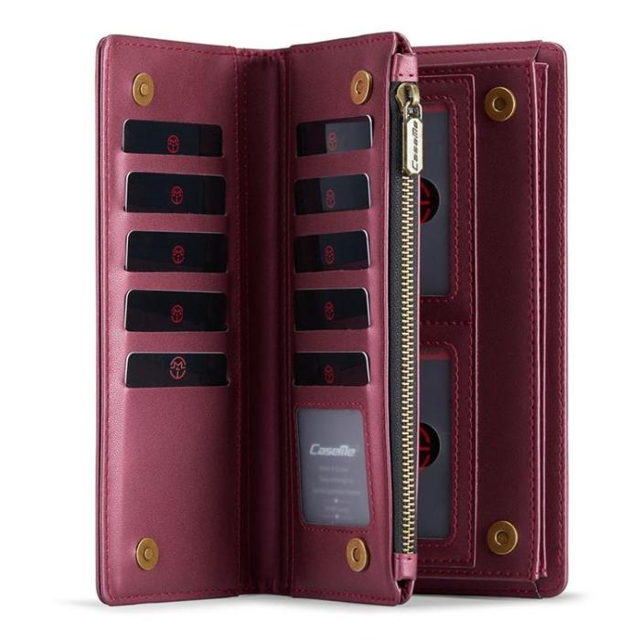 UTGATT - CASEME Me10 Crossbody Väskor Zipper - Vinröd