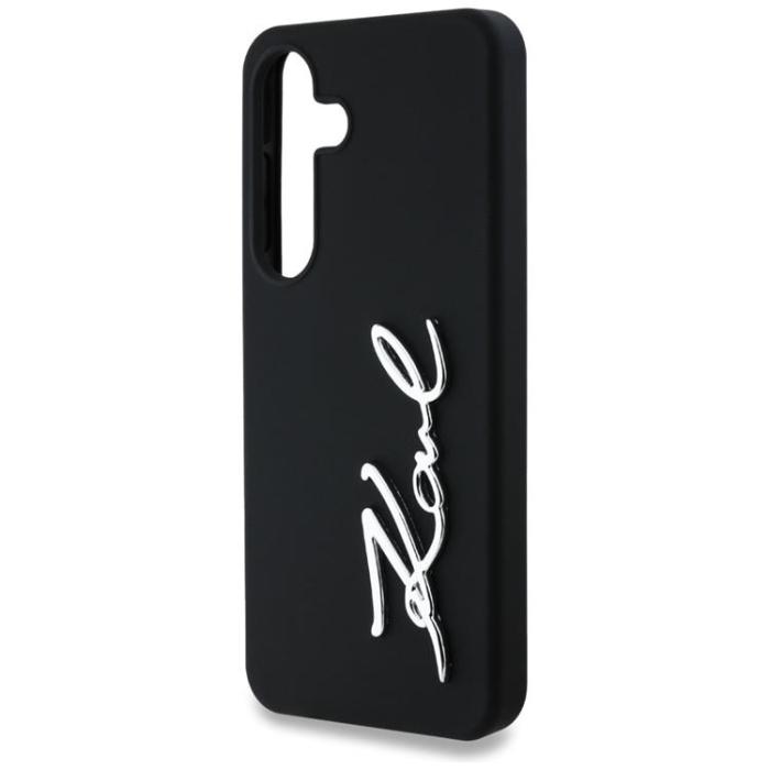 KARL LAGERFELD - Karl Lagerfeld Galaxy S25 Mobilskal Silikon Metal Signature - Svart