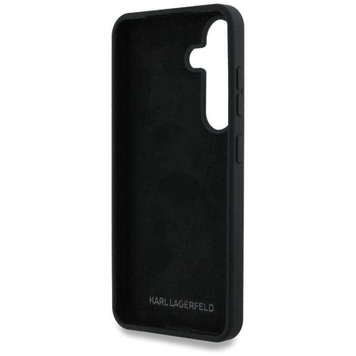 KARL LAGERFELD - Karl Lagerfeld Galaxy S25 Mobilskal Silikon Metal Signature - Svart