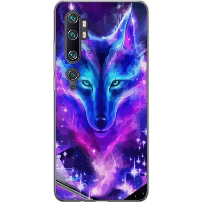 iSecrets - Mobilskal till Xiaomi Mi Note 10 Pro med Neon Varg