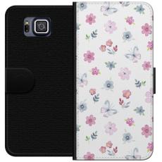iSecrets - Plånboksfodral till Samsung Galaxy Alpha med Blommor och fjärillar