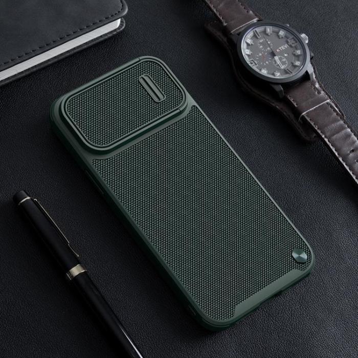 Nillkin - Nillkin iPhone 14 Pro Skal Textured S Armored - Grön