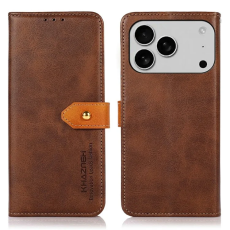 KHAZNEH - KHAZNEH iPhone 17 Pro Max Plånboksfodral Läder Stativ
