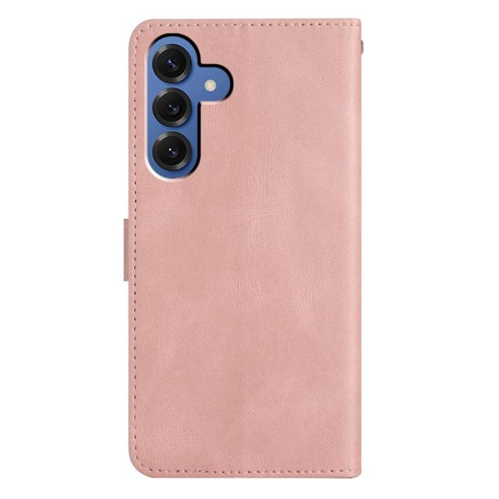 OEM - Crazy Horse Samsung Galaxy S26 Plus Fodral KonstLäder Ställ - Roséguld