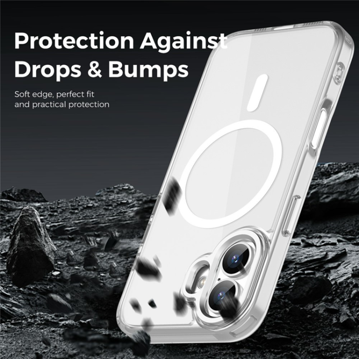 A-One Brand - iPhone 17 Mobilskal MagSafe TPU+PC - Transparent