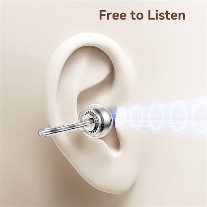 USAMS - USAMS Trådlösa Bluetooth 5.3 Hörlurar Clip-On Echo R02