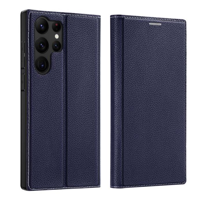 UTGATT1 - Dux Ducis Galaxy S23 Ultra Plånboksfodral Skin X2 - Blå