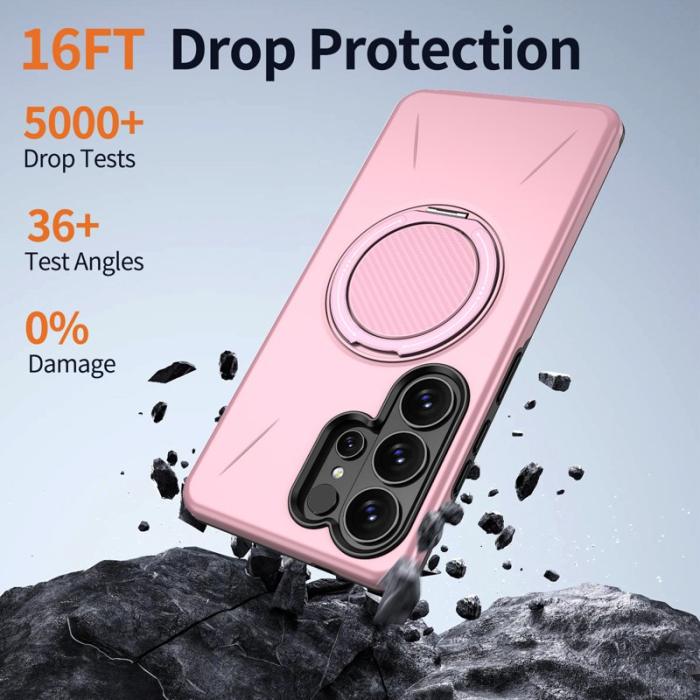 OEM - Mobilskal till Samsung Galaxy S26 Ultra Magnetiskt TPU + PC Baksida - Rosa