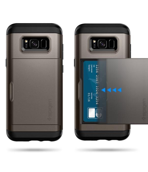 UTGATT4 - SPIGEN Slim Armor CS Skal till Samsung Galaxy S8 Plus - Gunmetal