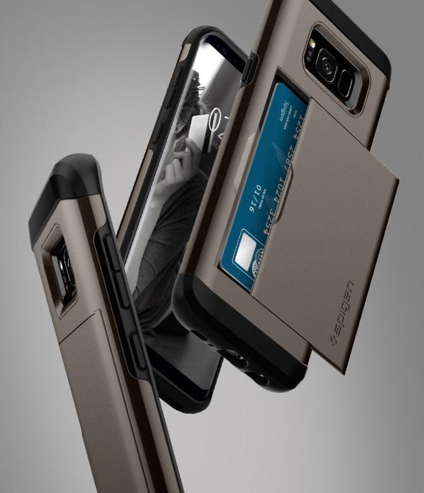 UTGATT4 - SPIGEN Slim Armor CS Skal till Samsung Galaxy S8 Plus - Gunmetal