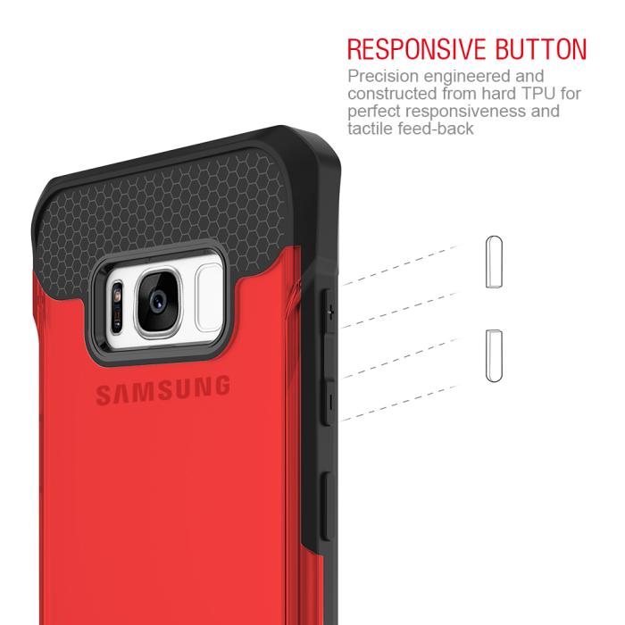ItSkins - Itskins Spina Skal till Samsung Galaxy S8 Plus - Röd