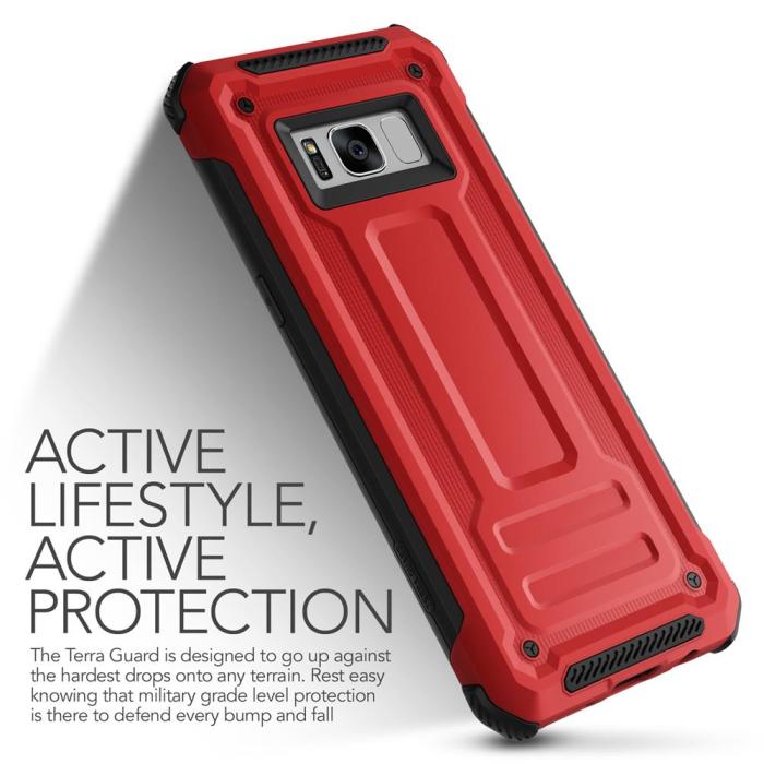 VERUS - Verus Terra Guard Skal till Samsung Galaxy S8 Plus - Röd