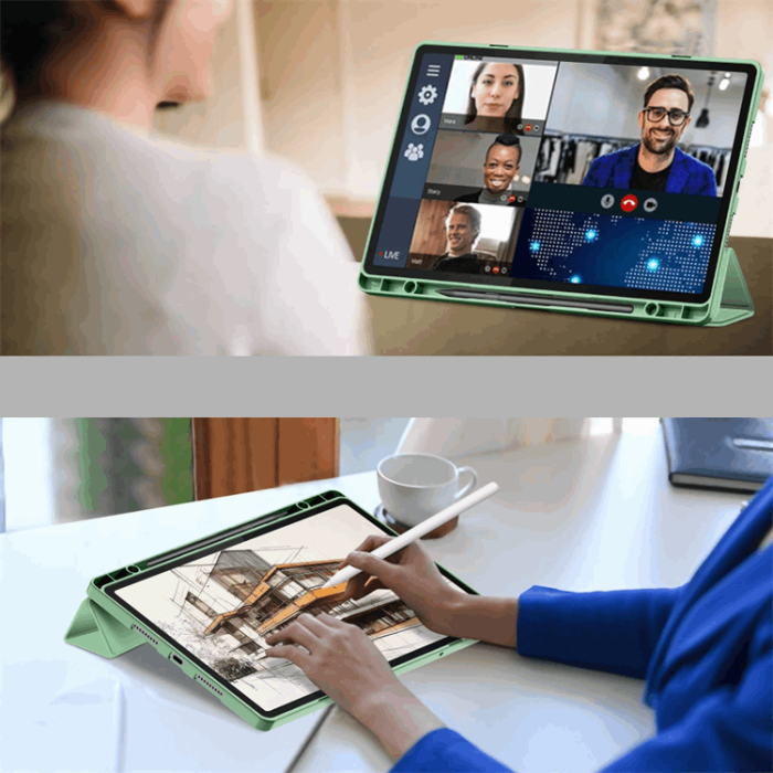 Tech-Protect - Tech-Protect Lenovo Idea Tab Pro Fodral Smart - Grön