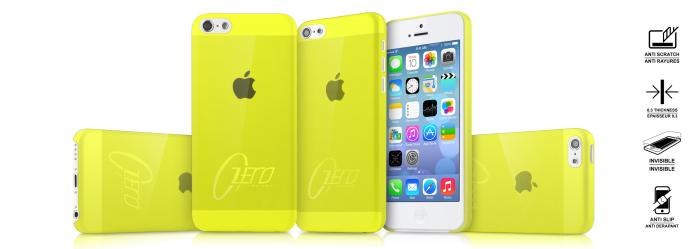 ItSkins - ITSkins Zero 3 Skal till iPhone 5C (Gul) + Skärmskydd