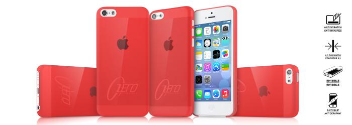 ItSkins - ITSkins Zero 3 Skal till Apple iPhone 5C (Röd) + Skärmskydd