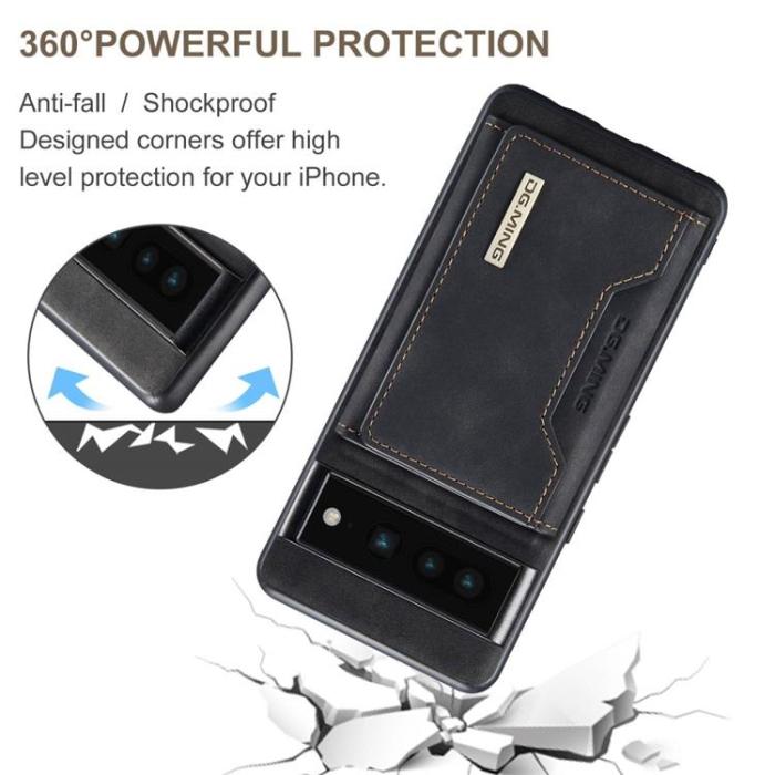 DG.MING - DG.MING Google Pixel 7 Pro Plånboksfodral M2 Detachable - Svart