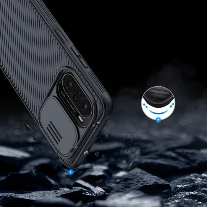 UTGATT1 - Nillkin - Camshield Pro Mobilskal Xiaomi Poco F3 / Mi 11i - Svart