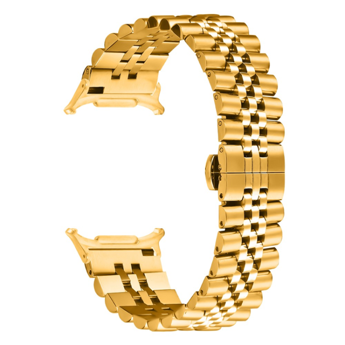A-One Brand - Galaxy Watch 8/8 Classic (40/44/46mm) Armband Bead Metal - Guld