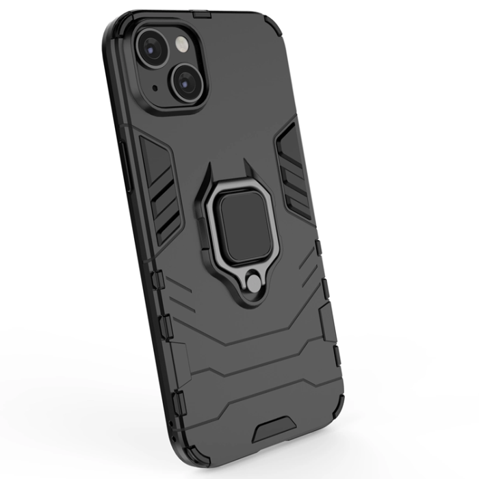 OEM - iPhone 14 Plus Mobilskal Ring Armor - Svart