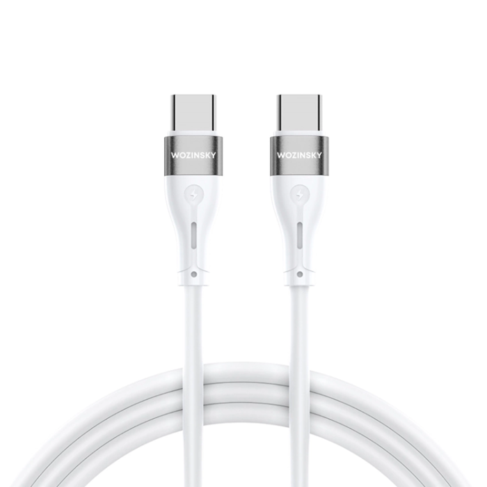 Wozinsky - Wozinsky USB-C till USB-C kabel PD 65W 2m - Vit