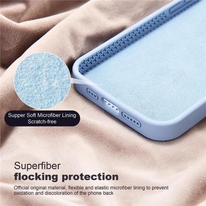 OEM - iPhone 14 Pro Max Mobilskal Magsafe Liquid Silikon - Ljusblå