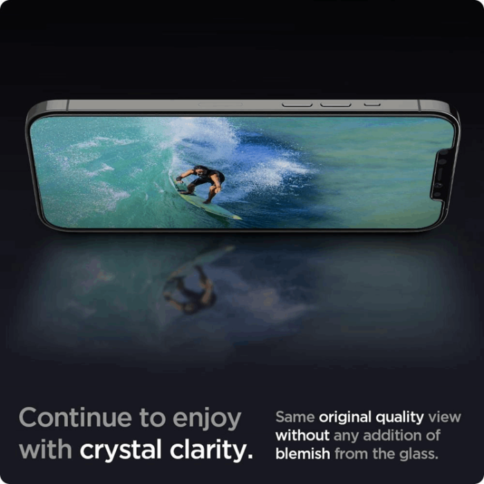 Spigen - SPIGEN Ez Fit 2-Pack Härdat Glas Skärmskydd.Tr iPhone 12 & 12 Pro
