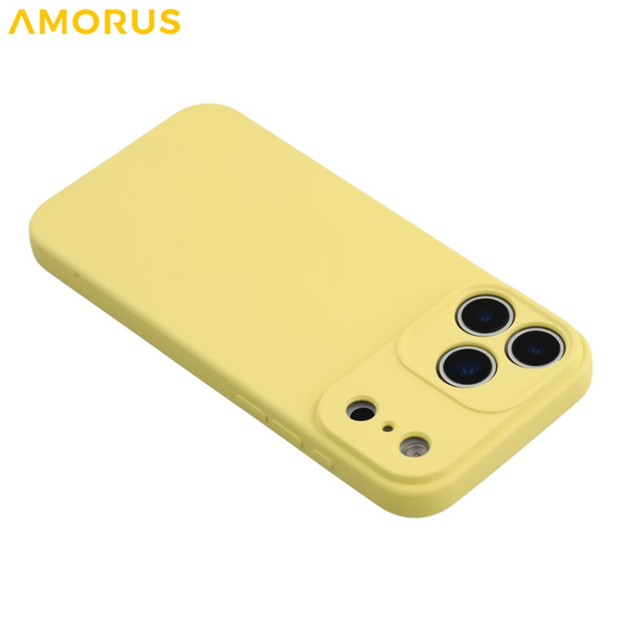Amorus - AMORUS iPhone 17 Pro Max Mobilskal Precise Cutouts - Gul