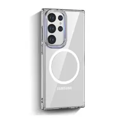 OEM - Galaxy S23 Ultra Mobilskal Magsafe Magnetic Hybrid - Silver