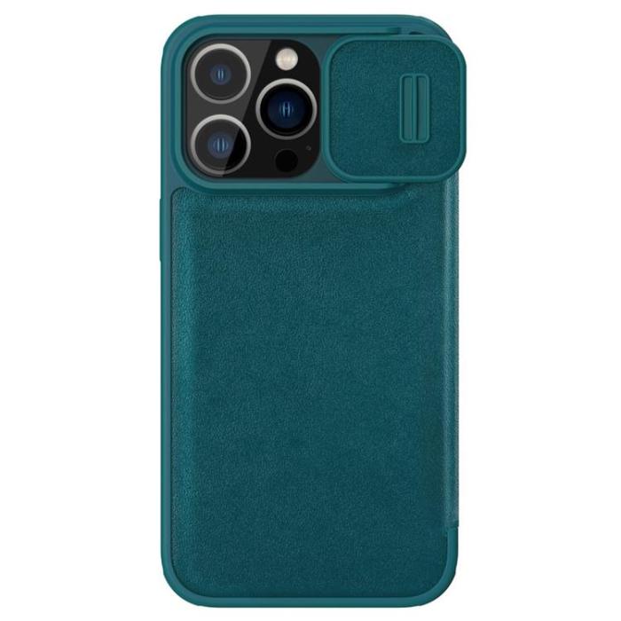 Nillkin - Nillkin iPhone 14 Plus Plånboksfodral QinPro - Grön