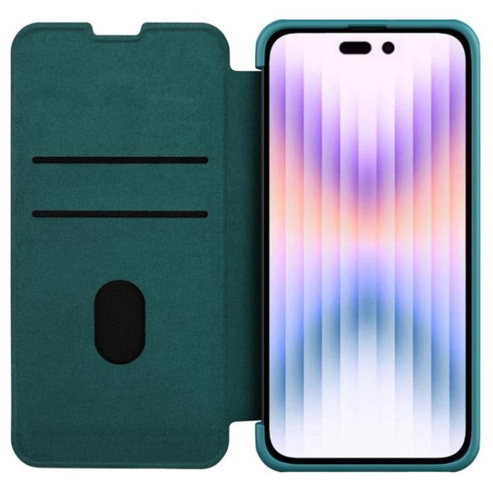 Nillkin - Nillkin iPhone 14 Plus Plånboksfodral QinPro - Grön
