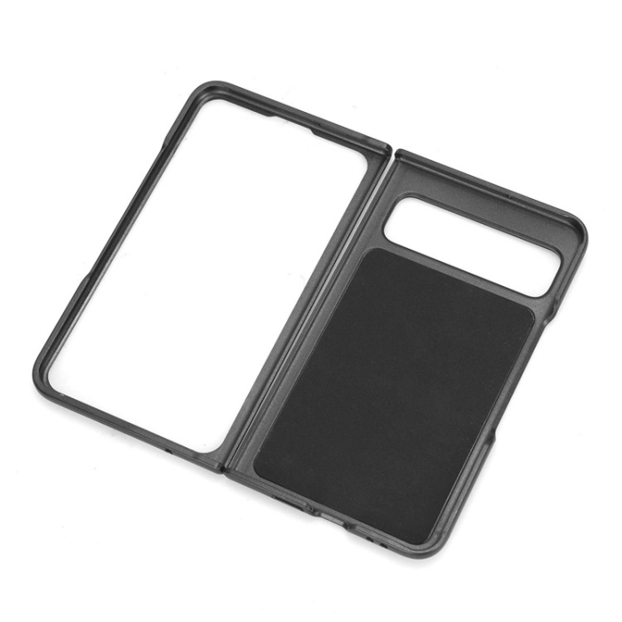 OEM - Google Pixel Fold Mobilskal Korthållare Litchi - Svart