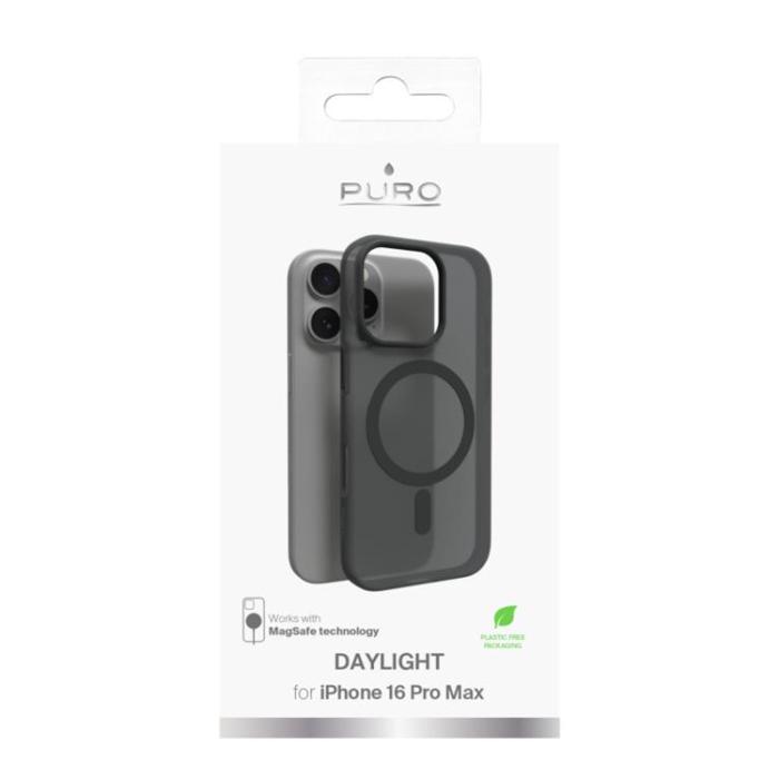 Puro - Puro iPhone 16 Pro Max Mobilskal Magsafe Daylight Silikon - Svart