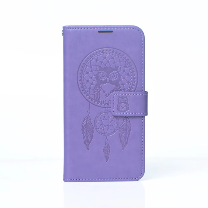 OEM - Mezzo Dreamcatcher iPhone 12/12 Pro Plånboksfodral - Lila