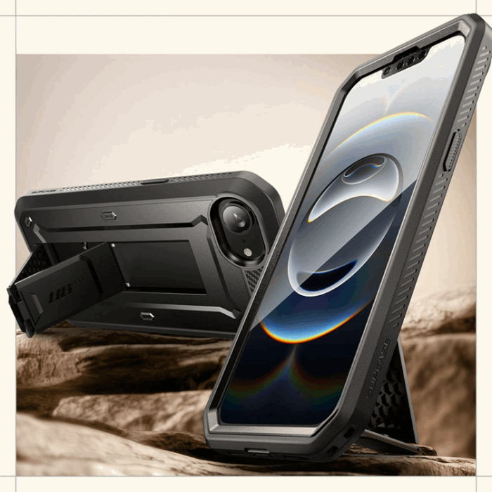 SupCase - SupCase iPhone 16e Mobilskal Unicorn Beetle Pro - Svart
