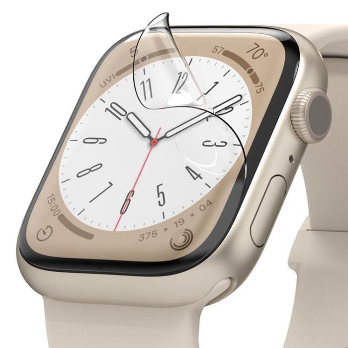 UTGATT1 - [3-Pack] Ringke Apple Watch 4/5/6/7/8/SE (40/41mm) Härdat Glas Dual Easy - Clear