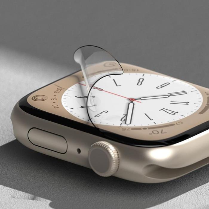UTGATT1 - [3-Pack] Ringke Apple Watch 4/5/6/7/8/SE (40/41mm) Härdat Glas Dual Easy - Clear