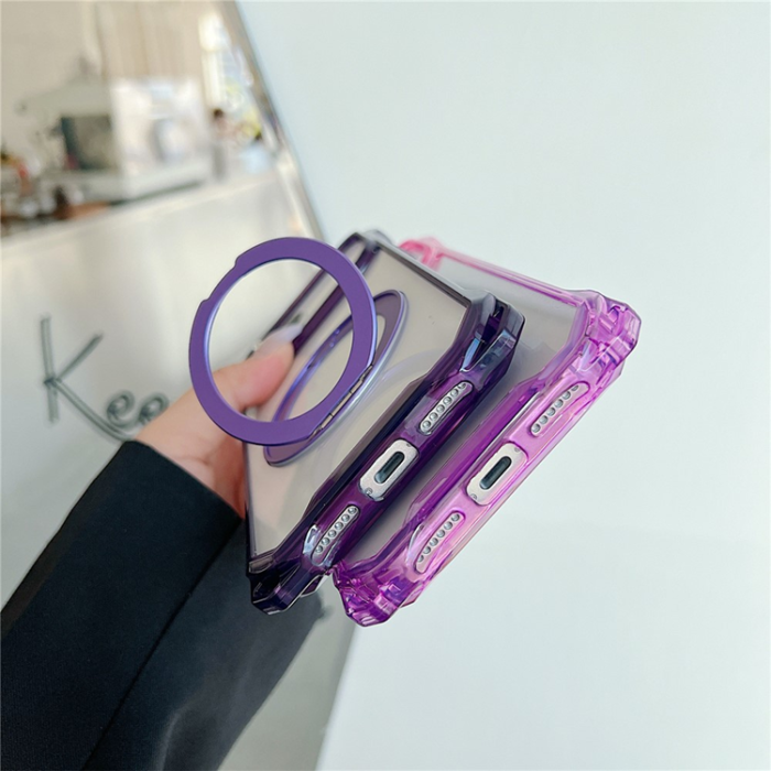 A-One Brand - iPhone 17 Pro Max Mobilskal MagSafe Kickstand - Transparent