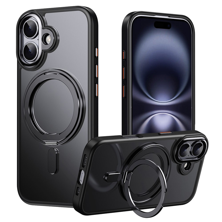 iPhone 17 Mobilskal MagSafe Kickstand Matte - Svart | 2353 | AlltMobil