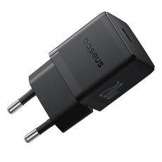 BASEUS - Baseus Snabbladdare USB-C 20W Mini USB-C Kabel 60W 1m - Svart