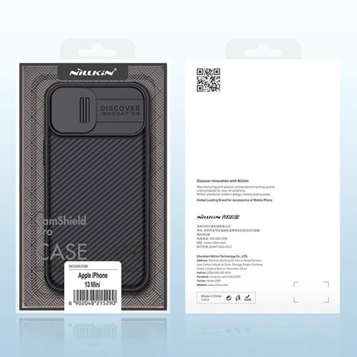 UTGATT1 - Nillkin CamShield Pro Skal iPhone 13 Mini - Svart