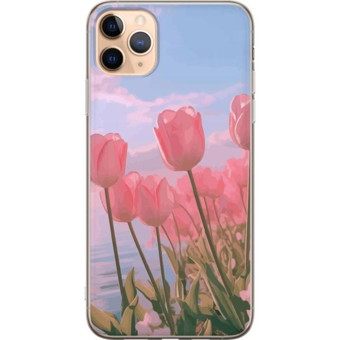 iSecrets - Mobilskal till Apple iPhone 11 Pro Max med Rosa Tulpaner