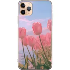 Gustaf - Mobilskal till Apple iPhone 11 Pro Max med Rosa Tulpaner
