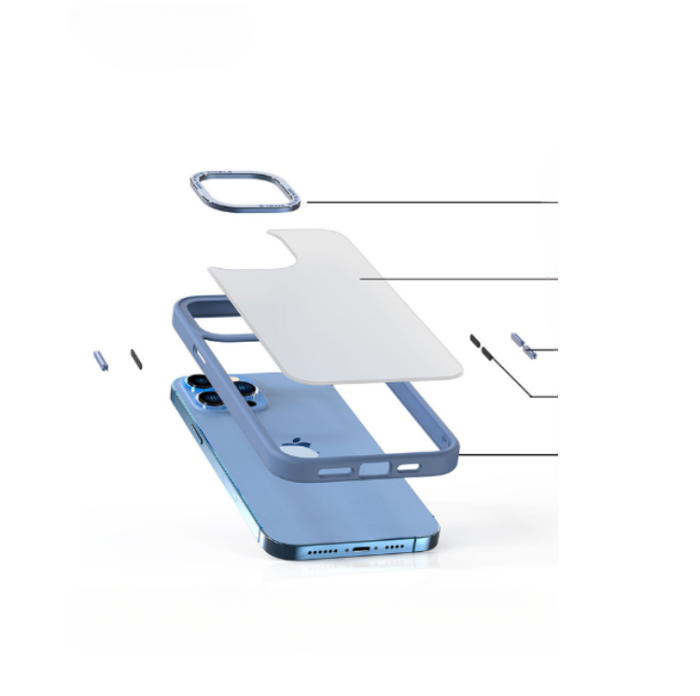 OEM - iPhone 14 Plus Skal Kameraram i Aluminiumlegering - Röd