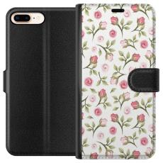 iSecrets - Pl&aring;nboksfodral till Apple iPhone 7 Plus med Blommigt