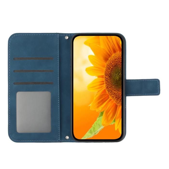 A-One Brand - Sony Xperia 10 VII Plånboksfodral Med Handledsrem - Mörkblå