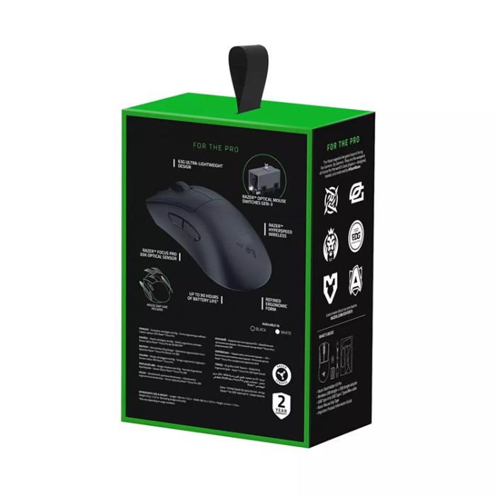 Razer - Razer DeathAdder V3 Pro Gaming Mus - Svart